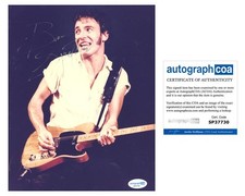Bruce Springsteen "Dancing in the Dark" Singer AUTOGRAPH Signed 8x10 Photo ACOA