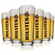 6x Holsten Glas 0,3l Willi Becher Frankonia Pils Biergl&auml;ser Set Brauerei Gastro
