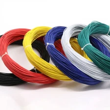18AWG PVC Flexible Single Core Electronic Tinned Copper Wire Cable 12 Colors