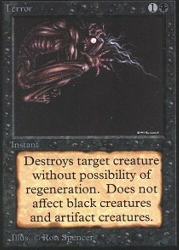 MTG magic cards 1x Terror Unlimited Light Play, English