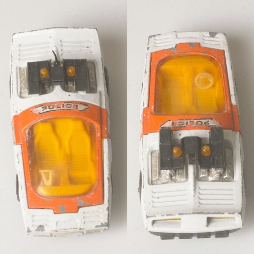 2x Matchbox Speed Kings, Police, Bandolero, 350 SLC Mercedes, '72 '74, Playworn - Bild 11 von 23