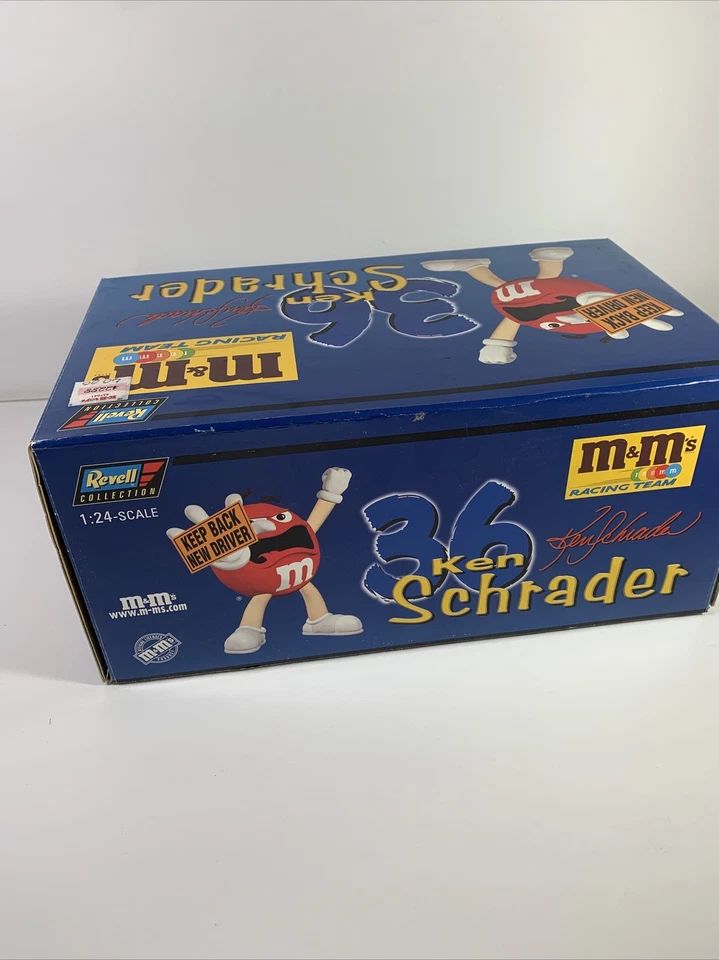 2000 Ken Schrader M&M's Pontiac Grand Prix Keep Back New Driver Revell 1:24 NIB - Image 2 of 4