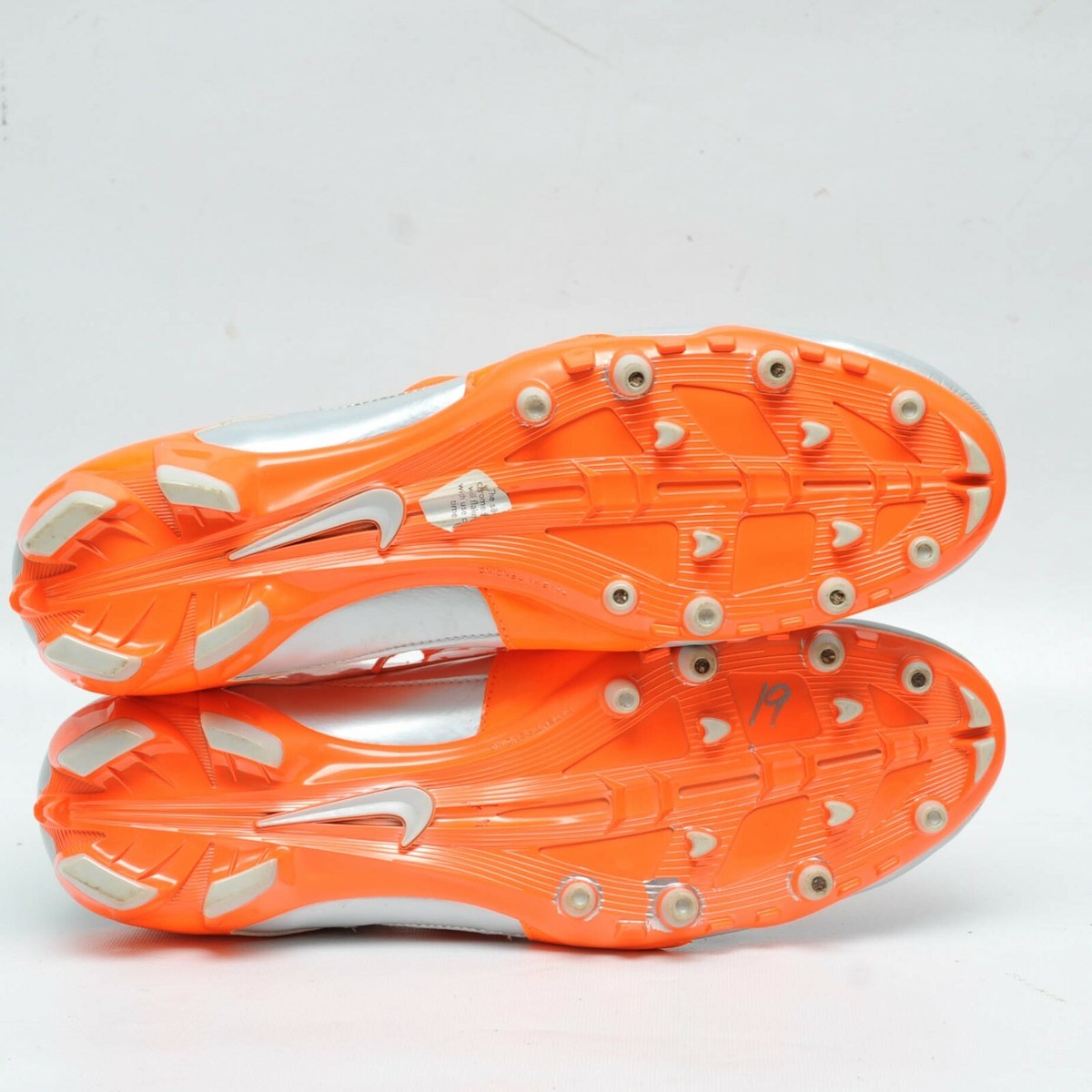 Nike Huarache III 3 Gray/Silver Orange Lacrosse Football Cleat Shoes Mens 16 Nike Huarache III 3 Gray/Silver Orange Lacrosse Football  main image 3