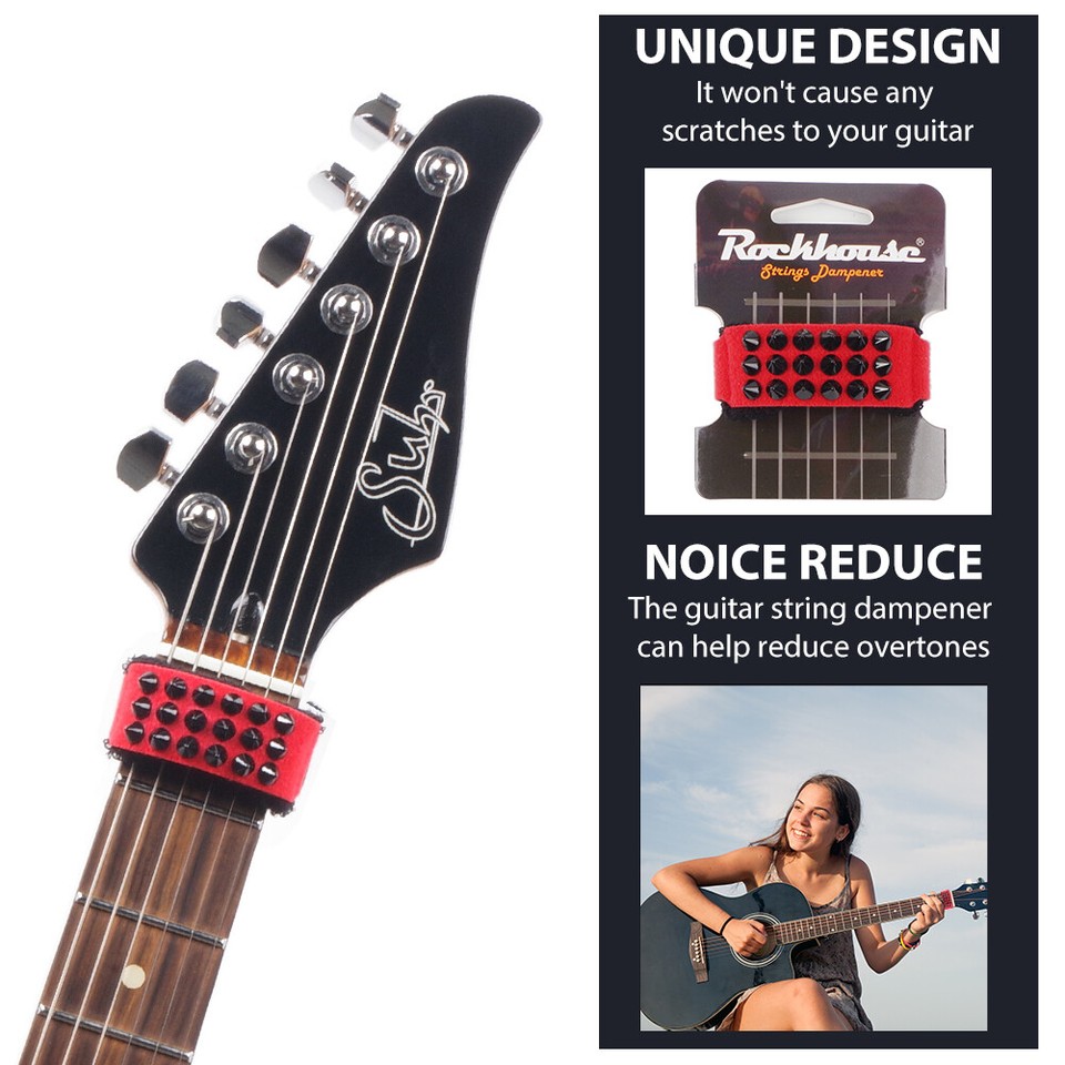 Acoustic Guitar String Dampener Cover Fingerboard Punk Style With