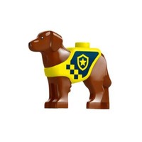 Lego Animal City Polizei Labrador Rettungshund Minifigur In Weste Aus 60419