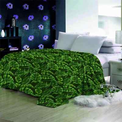 Fantasy Spring Summer Tree Leaf 3D Warm Plush Fleece Blanket Picnic Sofa Couch