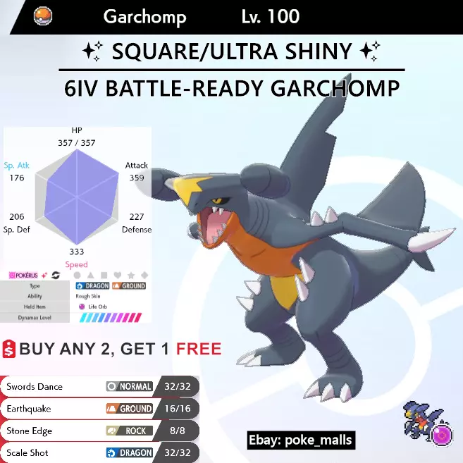 6IV Dada Zarude Ultra Shiny & Non-Shiny Pokemon Sword / Shield