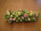 2 Handmade Flower Filled Garden Bed 1:12 scale dollhouse miniature landscaping/ — photo 2