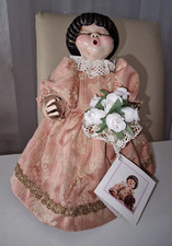 Lene Thun Figur Bozen - Lene Thun Puppe Brokat Kleid Arme beweglich ,Thun Bozen