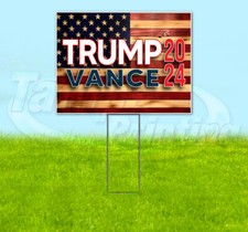 TRUMP VANCE 2024 MAGA FJB 18x24 Yard Sign Snipe Election YS00031