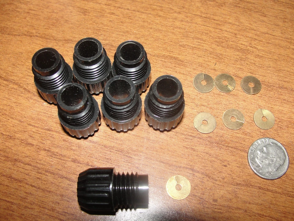 Tornillo de tapa distante Lucas#408120 tuercas de 7 cables y arandelas de latón Jaguar XK, 3.4, XKE 3.8, MKII Foto 3 de 4