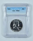 1951 Franklin Half Dollar PR65 ICG