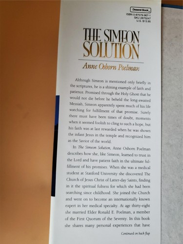 Simeon Solution LDS Mormon Faith Messiah Holy Ghost CJCLDS Promised Jesus Temple - Picture 4 of 10