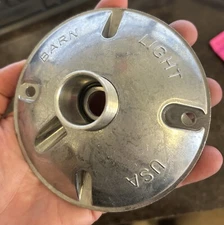 Barn Light 975 Galvanized Stem Mount Canopy