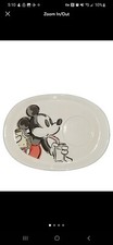 Disney "Mickey Mouse" Oval Snack Plate (No Cup)