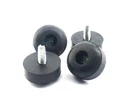 4 Pk Dunlop ECB151 Rubber Feet & Screws for Crybaby Wah Pedal Authorized Dealer