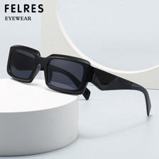 Unisex Square Sunglasses Outdoor Driving Thick Frame Retro Shade Glasses UV400