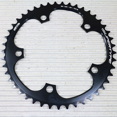 MICHE KETTENBLATT 45 ZÄHNE 130 MM 9 10 FACH ALU 7075 SCHWARZ INNEN für SHIMANO