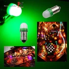 10x #44 #47 #1847 BA9S Frosted Green LED Pinball Arcade Light Bulb  6.3V 3