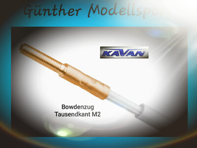 Kavan Kompletter Bowdenzug - Tausendkant M2, 1m m. Draht, KAV50.22180