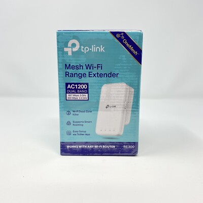 TP-Link RE300 AC1200 Wireless Dual Band Mesh WiFi Range Extender Repeater 