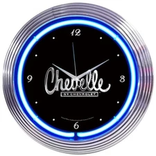 15" Neonetics LED Neon GM Chevrolet Chevelle Automotive Wall Clock Sign 8CHEVEL