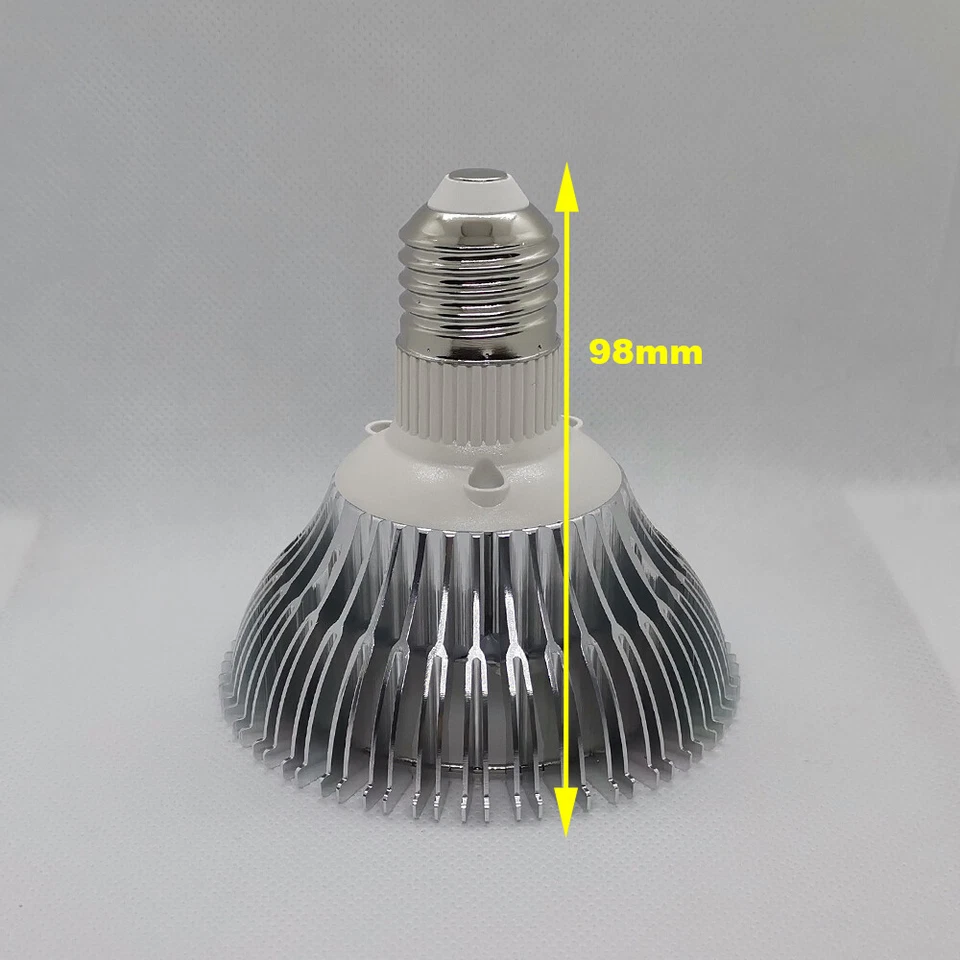21W Pure White PAR30 6000K~6500K LED Lamp Spot Light Bulb for Plant Aquarium - Image 3 of 4