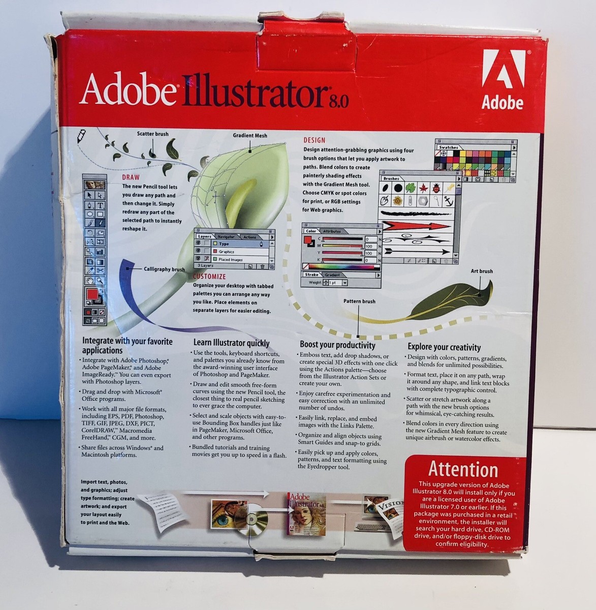 Adobe Illustrator 8.0 Software For Macintosh With New Sealed
