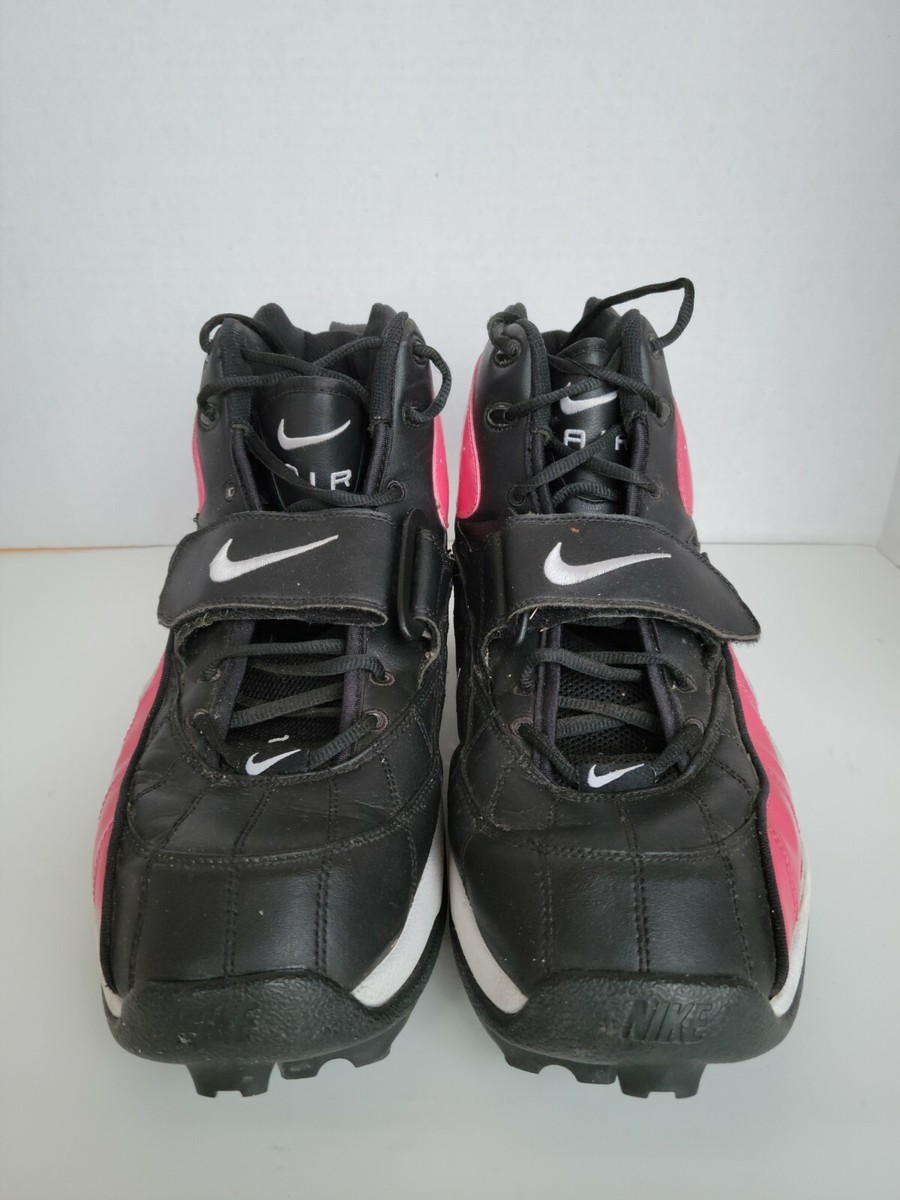 Nike Air Pro Shark Stove Cleats Black White Hot Pink Size 15  display picture 1