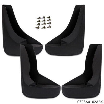 FRONT REAR FIT FOR UNIVERSAL CAR SPLASH GUARDS MUD FLAPS MUDGUARD W/ HARDWARE