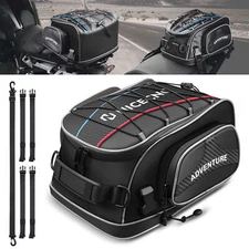 Motorcycle Seat Tail Bag Travel Rear Luggage Bag Waterproof Backpack Adventure