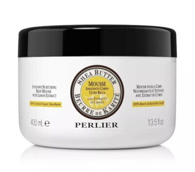 Perlier Shea Butter Body Mousse with Lemon Extract JUMBO 13.5 oz Unsealed