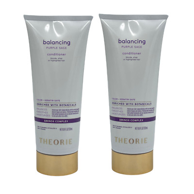 2 Pack Theorie Balancing Purple Sage Conditioner 10.8 oz Tone Moisturize Smooth