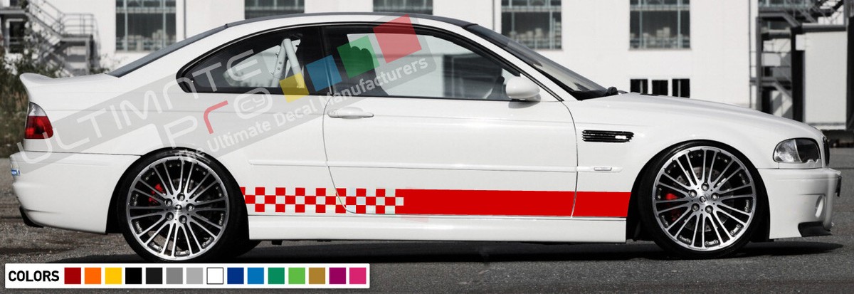 VOQOM Car Body Side Stickers for BMW E46 X5 X4 F20 F30 F10 E53 E90 E60 E39 E36 E87 E30 E92 E91 2pcs Car Stickers