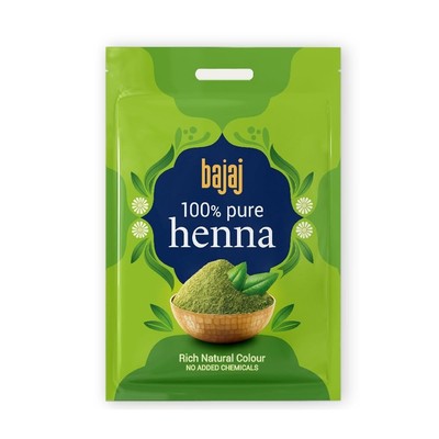Bajaj 100% Pure Henna Pulver Für Farbe Of Haar 500Gm (Packung 1) Mit / FS