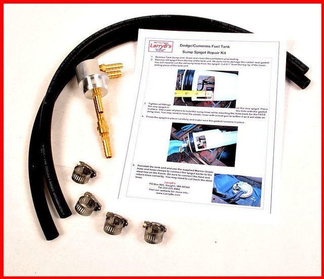 LarryB's Diesel Fuel Tank Draw Straw Sump Repair Kit for 19942004