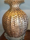 Maitland Smith Amphora Style Woven Copper Lamp Set Of 2 Shade Not Included — photo 8