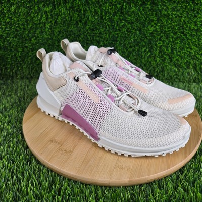 Ecco Womens Biom 2.0 Golf Shoes White Pink Size 10 NIB