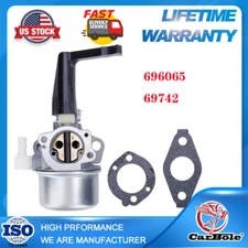 New Carburetor for Briggs & Stratton 696065 697422 Carb with Mounting Gasket