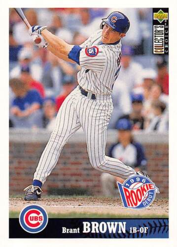 Tarjeta de béisbol Brant Brown 1997 Collector's Choice 291 de los Chicago Cubs - Imagen 1 de 2