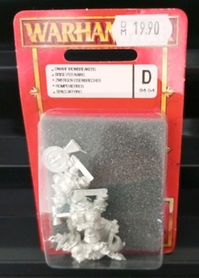 WARHAMMER 3 Dwarf Ironbreakers/Zwergen Eisenbrecher (6. Edition/1999/Metall/OOP)