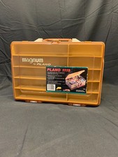 Vintage MAGNUM By PLANO 1119 Double Sided Fishing Tackle Box