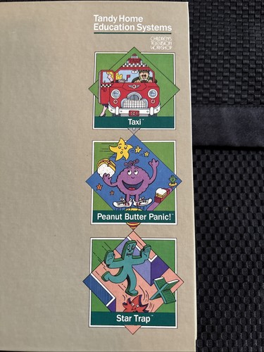 Vintage Tandy Taxi Peanut Butter Panic Star Trap Games #91-0109 selten komplett - Bild 2 von 5