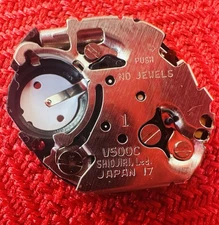 Seiko V500C Quartz Movement Shiojiri Japan Watch Part Clean