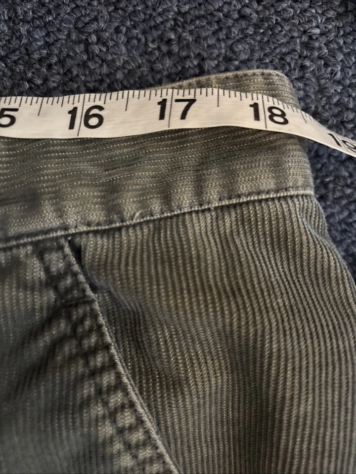 Pantalones de pana Mason’s M.J. 74 para hombre 36x 30 verde oliva algodón/poliéster pierna recta Foto 3 de 4