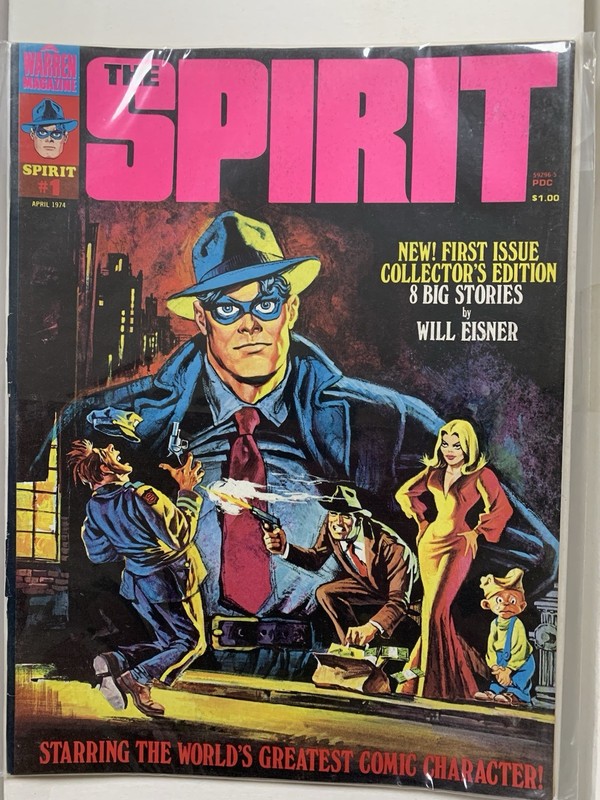 The Spirit #1, Warren magazine, classic comics Will Eisner,