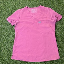 Figs Scrub Top Shirt One Pocket Women's S Pink Technical Collection