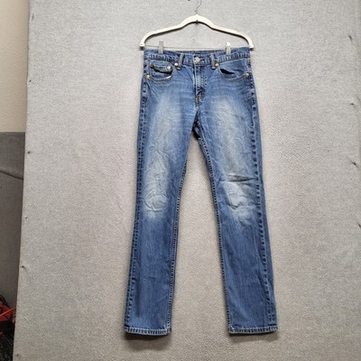 Levi's 511 Men Jeans 33X32 Blue Denim Slim 32'' Inseam