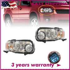 For 2005-2007 Ford Escape Driver and Passenger Side Headlight Set 2pcs