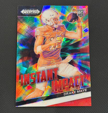 2024 Panini Prizm Draft Picks Instant Impact Drake Maye #II-DM Red Ice Prizm RC